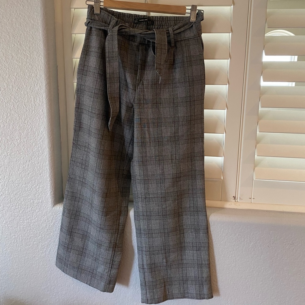 Zara plaid trousers